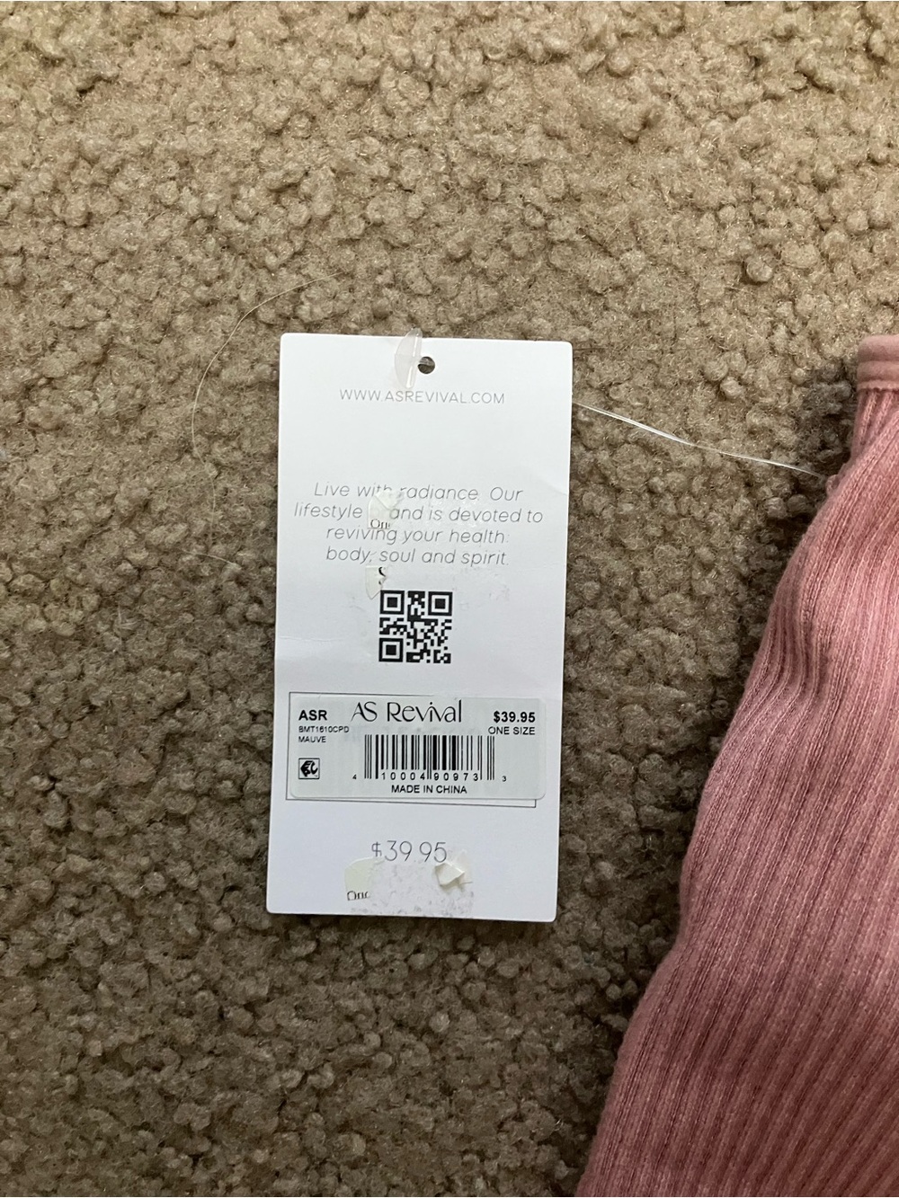 AS Revival Pink Ribbed Tank Top - Picture 4 of 6